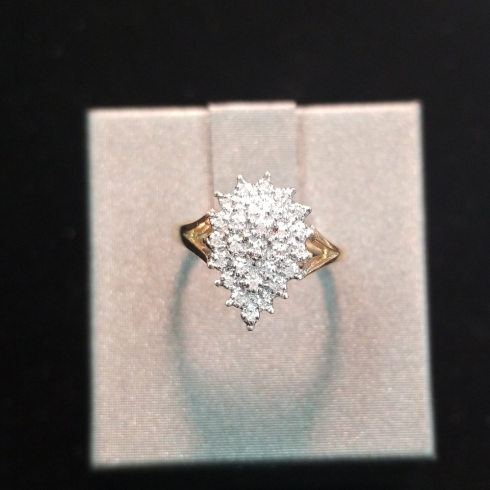 Vintage 10k gold diamond ring